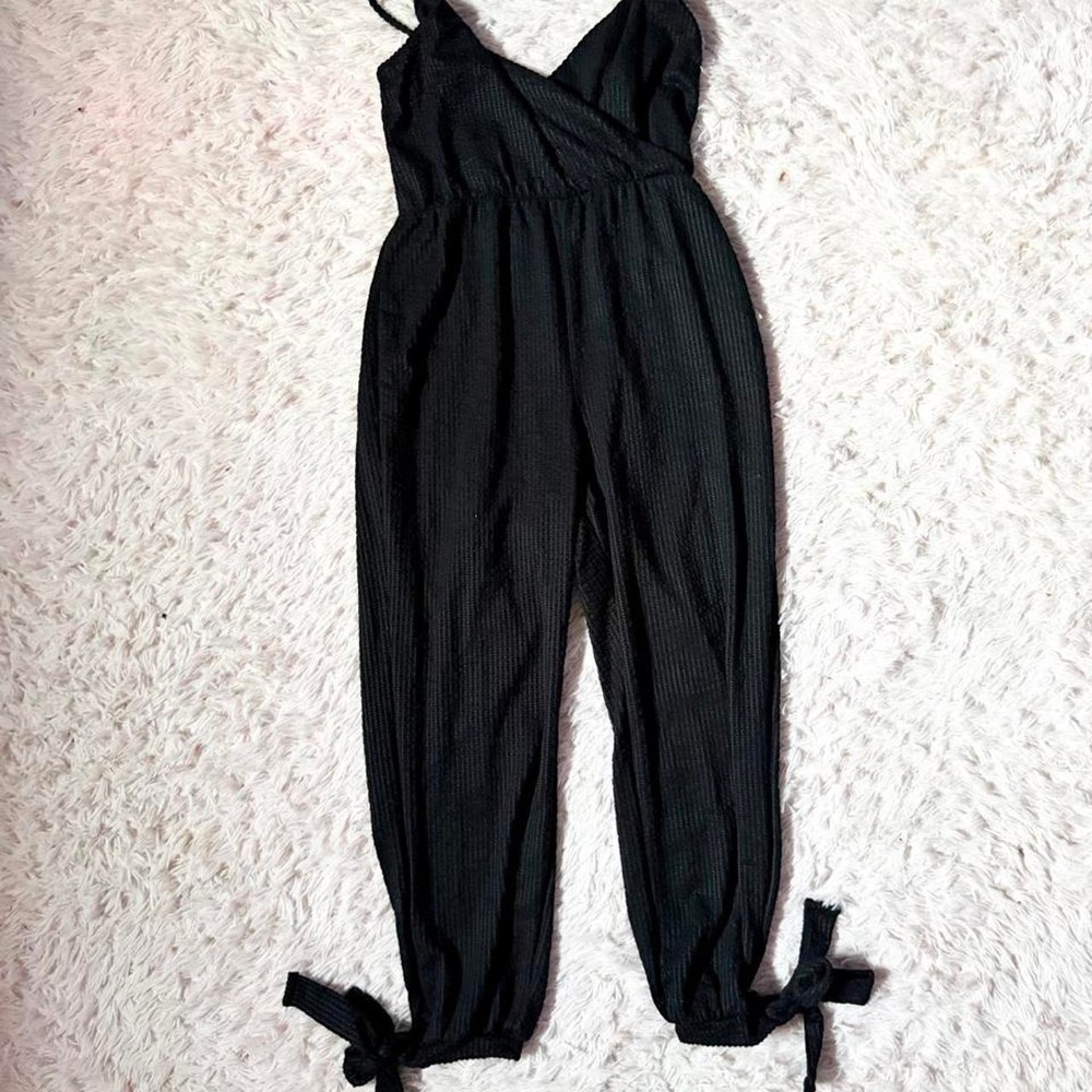 Black Minimalist Boho Earthy Witchy Hippie Grunge Jumpsuit Womens S Wednesday